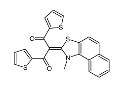 2-(1-methylbenzo[e][1,3]benzothiazol-2-ylidene)-1,3-dithiophen-2-ylpropane-1,3-dione Structure