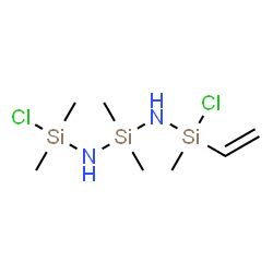 N-(chlorodimethylsilyl)-N'-(chloromethylvinylsilyl)-1,1-dimethylsilanediamine Structure