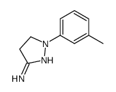 2-(3-methylphenyl)-3,4-dihydropyrazol-5-amine Structure