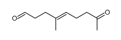 (E)-4-methyl-8-oxo-non-4-enal Structure