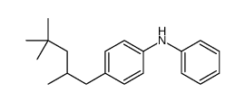 N-phenyl-4-(2,4,4-trimethylpentyl)aniline结构式