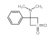 3-Thietanamine,N,N-dimethyl-3-phenyl-, 1,1-dioxide结构式