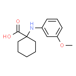 1-(3-METHOXY-PHENYLAMINO)-CYCLOHEXANECARBOXYLIC ACID Structure