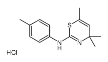 4,4,6-trimethyl-N-(4-methylphenyl)-1,3-thiazin-2-amine,hydrochloride结构式