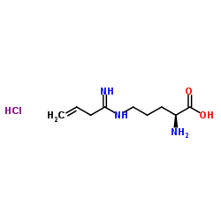 N5-3-Butenimidoyl-L-ornithine hydrochloride (1:1) Structure