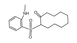 2-(2-Methylamino-phenylsulfonyl)-cyclodecanon Structure