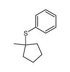 Sulfide, 1-methylcyclopentyl phenyl (5CI) Structure