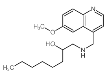 1-[(6-methoxyquinolin-4-yl)methylamino]octan-2-ol Structure