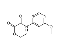 Ethyl ((6-methoxy-2-methyl-4-pyrimidinyl)amino)oxoacetate结构式