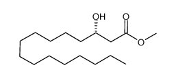 (S)-β-hydroxyhexadecanoic acid methyl ester结构式