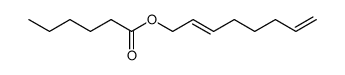 1-(hexanoyloxy)-2,7-octadiene Structure