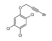 1-(3-bromoprop-2-ynoxy)-2,4,5-trichlorobenzene Structure