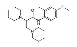 2,3-bis[ethyl(propyl)amino]-N-(4-methoxy-2-methylphenyl)propanamide Structure