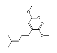 dimethyl 2-(4-methylpent-3-enyl)maleate结构式