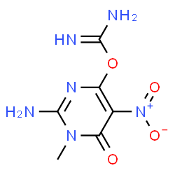 Pseudourea, 2-(2-amino-1,6-dihydro-1-methyl-5-nitro-6-oxo-4-pyrimidinyl)- (8CI) picture