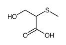 3-hydroxy-2-methylsulfanylpropanoic acid结构式