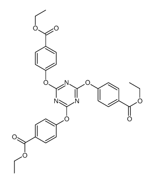 ethyl 4-[[4,6-bis(4-ethoxycarbonylphenoxy)-1,3,5-triazin-2-yl]oxy]benzoate结构式