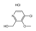 2-hydroxymethyl-3-methoxy-4-chloro-pyridine hydrochloride Structure