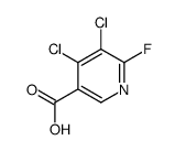 4,5-dichloro-6-fluoropyridine-3-carboxylic acid结构式