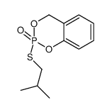 2-(2-methylpropylsulfanyl)-4H-1,3,2λ5-benzodioxaphosphinine 2-oxide Structure