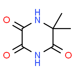 2,3,5-Piperazinetrione,6,6-dimethyl- Structure