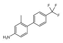 [1,1'-Biphenyl]-4-amine, 2-methyl-4'-(trifluoromethyl) Structure