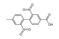 4'-methyl-2,2'-dinitro-biphenyl-4-carboxylic acid Structure