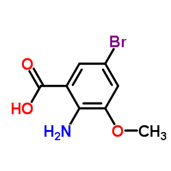 2-氨基-5-溴-3-甲氧基苯甲酸图片