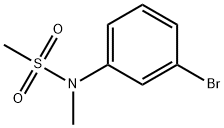 N-(3-溴苯基)-N-甲基甲磺酰胺结构式