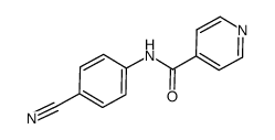 N-(4-cyanophenyl)-4-pyridinecarboxamide Structure