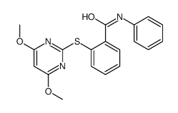 2-(4,6-dimethoxypyrimidin-2-yl)sulfanyl-N-phenylbenzamide Structure