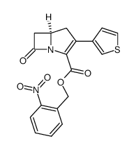 o-nitrobenzyl-2-(3-thienyl)-1-carbapen-2-em-3-carboxylate结构式