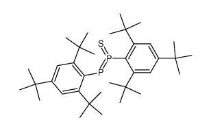 trans-1,2-bis(2,4,6-tri-t-butylphenyl)diphosphene 1-sulphide Structure