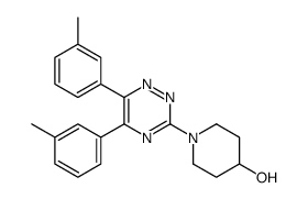 1-[5,6-bis(3-methylphenyl)-1,2,4-triazin-3-yl]piperidin-4-ol结构式