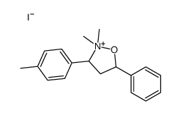 2,2-dimethyl-3-(4-methylphenyl)-5-phenyl-1,2-oxazolidin-2-ium,iodide结构式