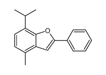 4-methyl-2-phenyl-7-propan-2-yl-1-benzofuran结构式