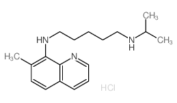 N-(7-methylquinolin-8-yl)-N-propan-2-yl-pentane-1,5-diamine结构式