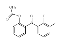 2-ACETOXY-2',3'-DIFLUOROBENZOPHENONE结构式