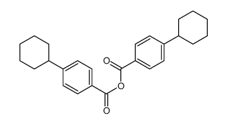 (4-cyclohexylbenzoyl) 4-cyclohexylbenzoate结构式