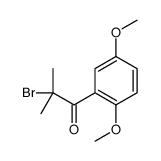 2-bromo-1-(2,5-dimethoxyphenyl)-2-methylpropan-1-one结构式