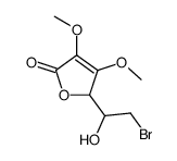 2-(2-bromo-1-hydroxyethyl)-3,4-dimethoxy-2H-furan-5-one Structure