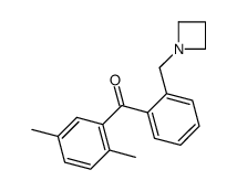 2'-AZETIDINOMETHYL-2,5-DIMETHYLBENZOPHENONE结构式