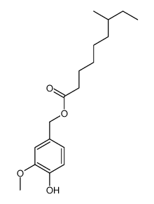 (4-hydroxy-3-methoxyphenyl)methyl 7-methylnonanoate结构式