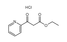 3-Oxo-3-[2]pyridyl-propionsaeure-aethylester, Hydrochlorid Structure