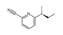 (+)-(S)-2-cyano-6-(1-methylpropyl)pyridine Structure