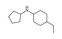 N-cyclopentyl-4-ethylcyclohexan-1-amine Structure