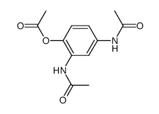 2,4-diacetamidophenyl acetate结构式