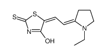 5-[2-(1-ethylpyrrolidin-2-ylidene)ethylidene]-2-sulfanylidene-1,3-thiazolidin-4-one结构式