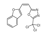 2-[2-(Benzofuran-2-yl)vinyl]-5-(trichloromethyl)-1,3,4-oxadiazole结构式