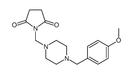 1-[[4-[(4-methoxyphenyl)methyl]piperazin-1-yl]methyl]pyrrolidine-2,5-dione Structure